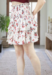 Floral Mini Skirt