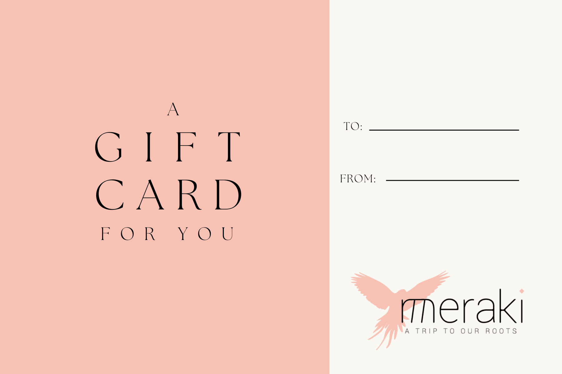 Meraki Store Gift Card - Meraki Store