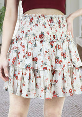 Floral Mini Skirt