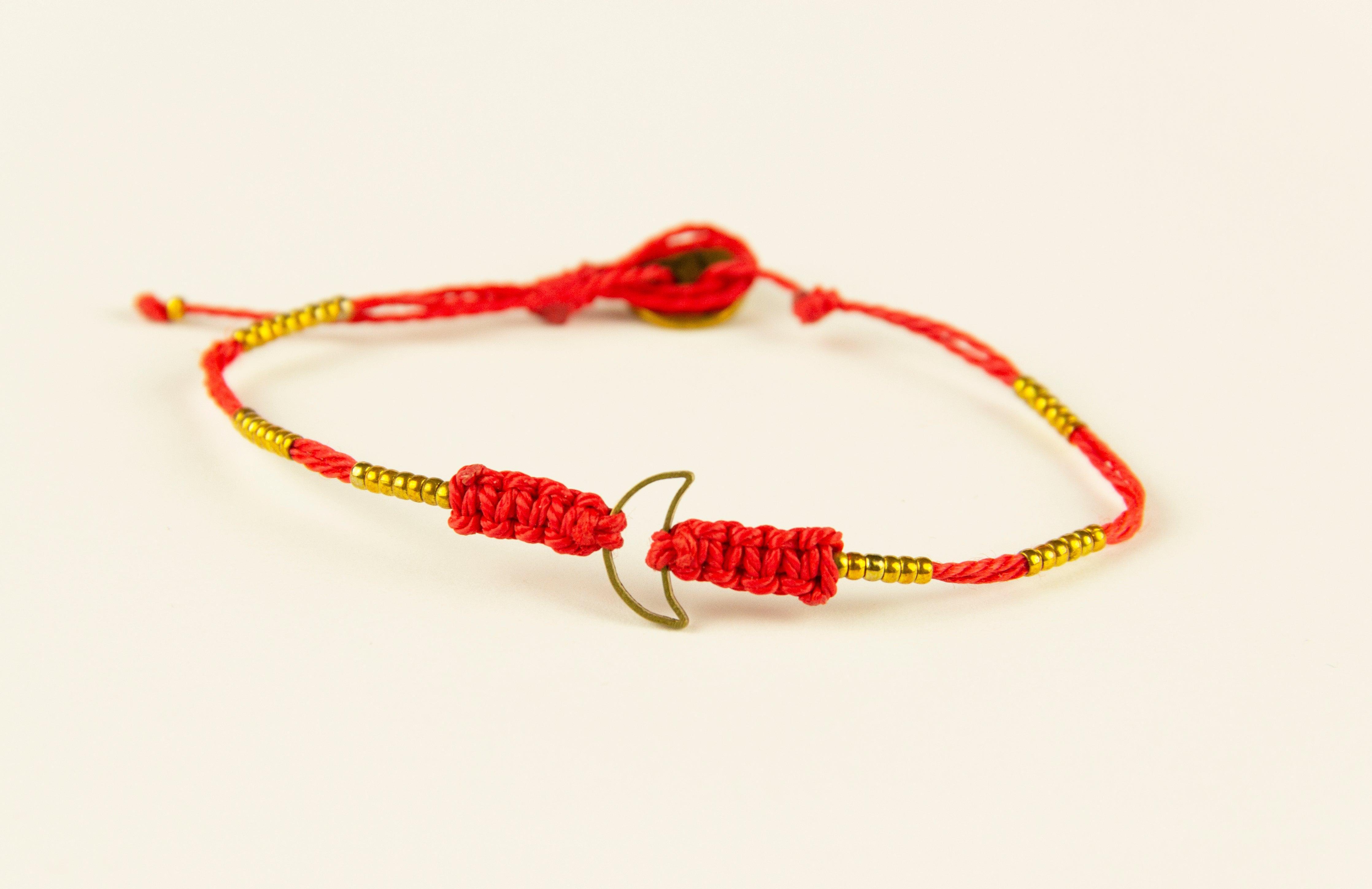 Red Half Moon Bracelet - Meraki Store