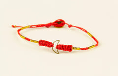 Red Half Moon Bracelet - Meraki Store