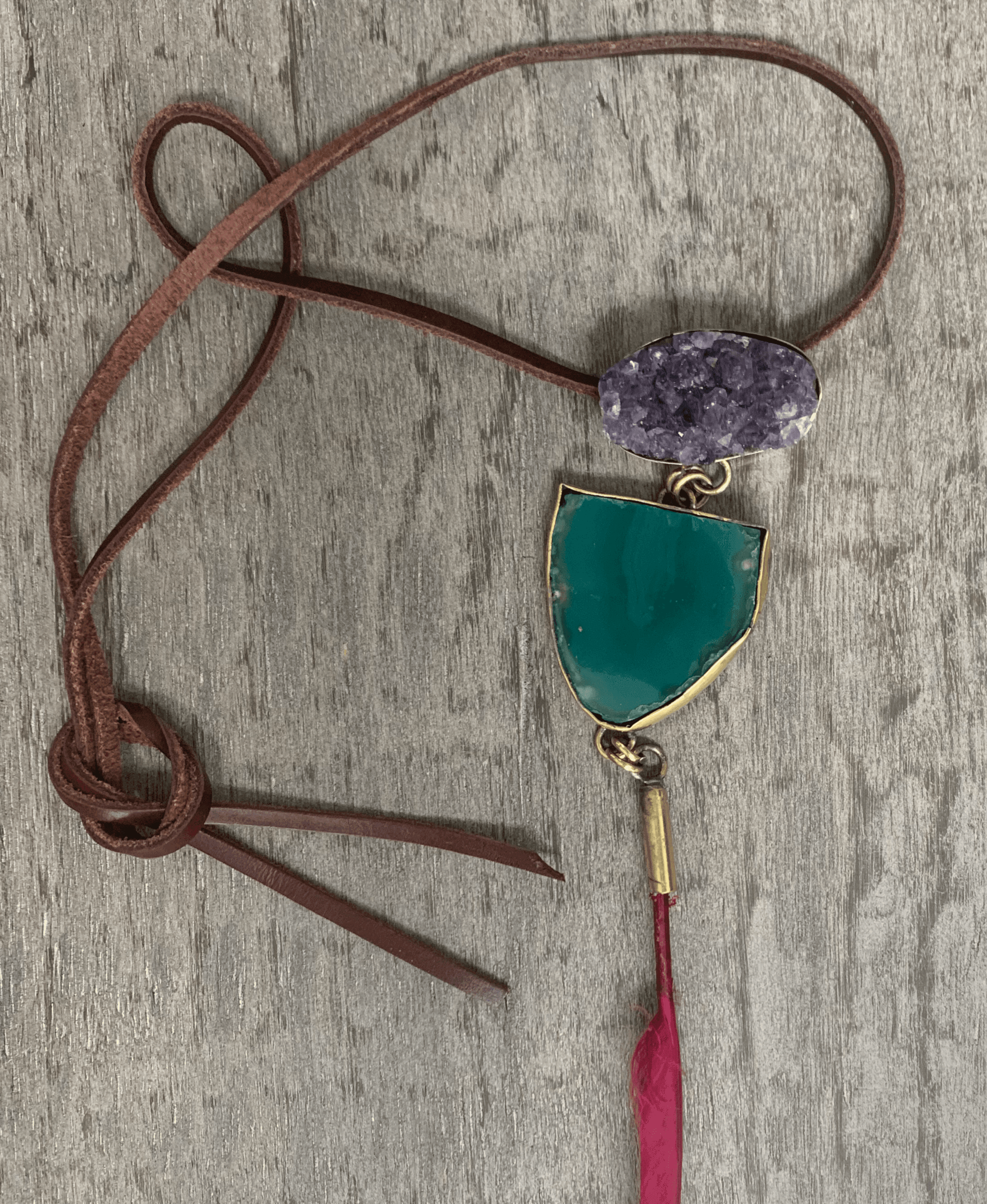 Necklace Amuleto Light Blue - Meraki Store