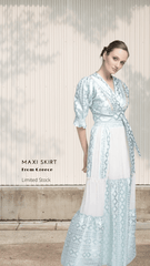 Maxi Tiered Green Skirt - Meraki Store